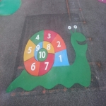 Key Stage One Playground Games in Waterside 8