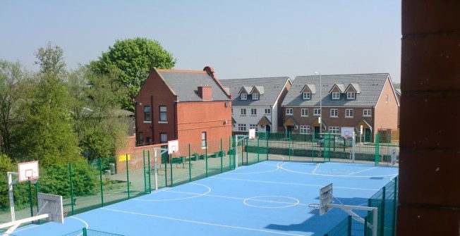 Netball Court Surfacing in West End