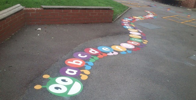 Preschool Playground Markings in Upton