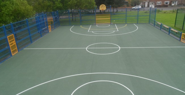 Playground Netball Area in Easton